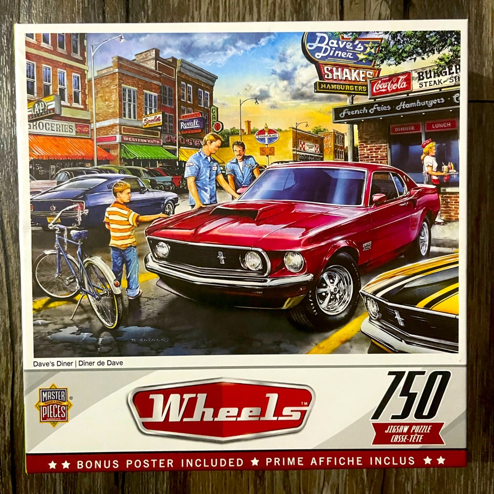 Master Pieces Dave’s Diner 750 piece puzzle. 🧩